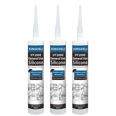 Waterproof Neutral Cure Clear Silicone Sealant For Bathroom Glass